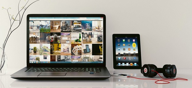 Laptop und Tablet